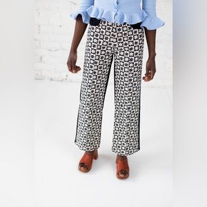 Lisa Says Gah Black and White Patterned Women Jeans